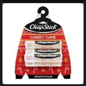 Chapstick Holiday Ugly Sweater Lip Balm - Candy Cane - 0.15oz/4ct